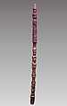 Ukhurhe (rattle staff), Wood, Edo people, court of Benin